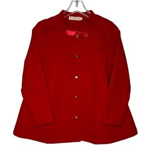 Women’s Flared Red Blazer Jacket Medium